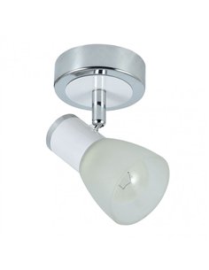 Foco Cholo 1xe14 Blanco/cromo 14x8