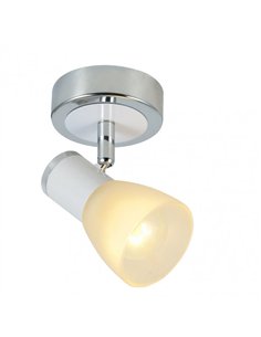 Foco Cholo 1xe14 Blanco/cromo 14x8 2