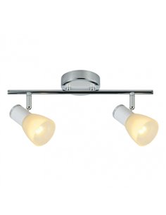 Regleta Cholo 2xe14 Blanco/cromo 16x36 2