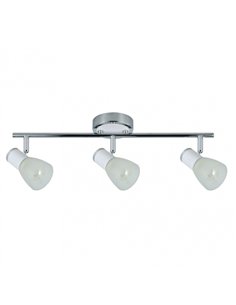 Regleta Cholo 3xe14 Blanco/cromo 16x48