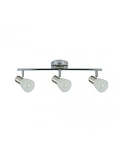 Regleta Cholo 3xe14 Cromo/niquel  16x48