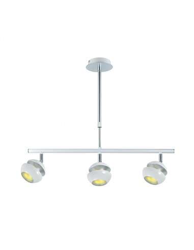 Colgante Beethoven Blanco/plata 3xgu10