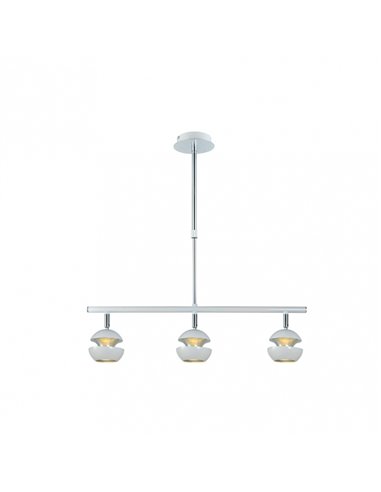 Colgante Beethoven Blanco/plata 3xgu10