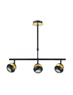 Colgante Beethoven Negro/oro 3xgu10