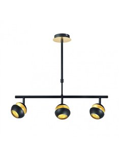 Colgante Beethoven Negro/oro 3xgu10 2