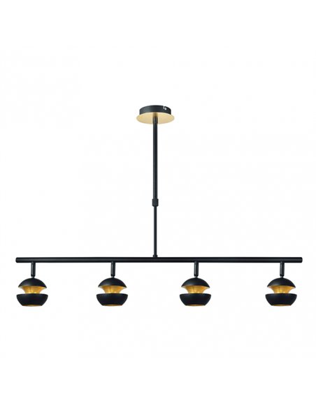 Colgante Beethoven Negro/oro 4xgu10