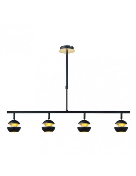 Colgante Beethoven Negro/oro 4xgu10