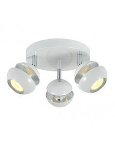 Plafon Beethoven 3xgu10 Blanco/plata  14x22x22 Cm 2