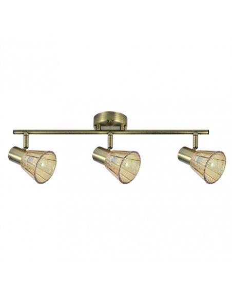 Regleta Cooper 3xe14 Cuero 16x48
