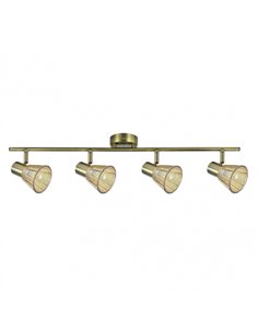 Regleta Cooper 4xe14 Cuero 16x69