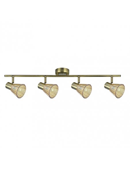 Regleta Cooper 4xe14 Cuero 16x69