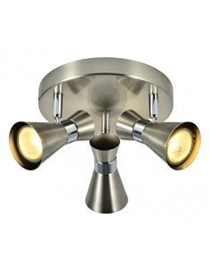 Plafon Maximo 3xgu10 Niquel/cromo 13x20x20 Cm 2