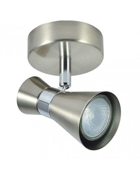 Foco Maximo 1xgu10 Niquel/cromo 15x12x8