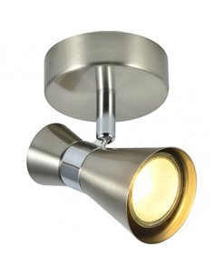 Foco Maximo 1xgu10 Niquel/cromo 15x12x8 2