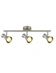 Regleta Maximo 3xgu10 Niquel/cromo 15x48 2