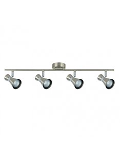 Regleta Maximo 4xgu10 Niquel/cromo 15x69