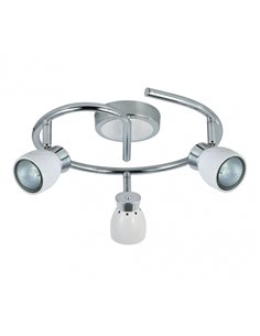 Plafon Chacho 3xgu10 Blanco 14x30x30 Cm