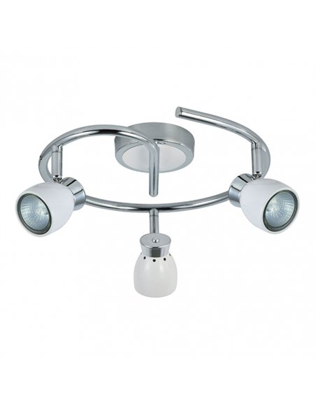 Plafon Chacho 3xgu10 Blanco 14x30x30 Cm