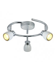 Plafon Chacho 3xgu10 Blanco 14x30x30 Cm 2