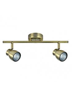 Regleta Chacho 2xgu10 Cuero 14x36