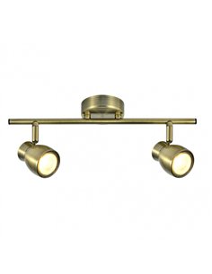 Regleta Chacho 2xgu10 Cuero 14x36 2