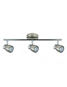 Regleta Chacho 3xgu10 Niquel 14x48