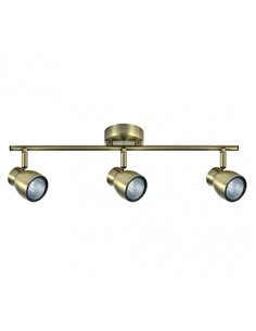 Regleta Chacho 3xgu10 Cuero 14x48