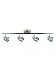 Regleta Chacho 4xgu10 Niquel 14x69