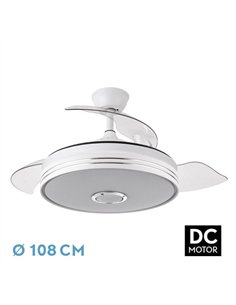 Ventilador Dc Matanuska 72w 6120lm Blanco Bluethooth 32/47x55/108d.3 Aspas Desp.6 Vel.3 Color.