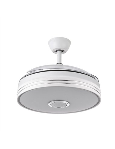 Ventilador Dc Matanuska 72w 6120lm Blanco Bluethooth 32/47x55/108d.3 Aspas Desp.6 Vel.3 Color.