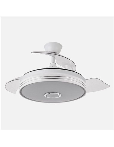 Ventilador Dc Matanuska 72w 6120lm Blanco Bluethooth 32/47x55/108d.3 Aspas Desp.6 Vel.3 Color.