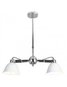 Lampara Buri 2xe27 Blanco/cromo Regx52x15