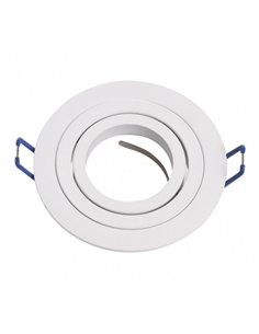 Empotrable Orientable Cenote 1xgu10 Redondo Blanco 2x9