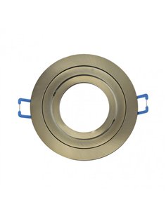 Empotrable Orientable Cenote 1xgu10 Redondo Cuero 2x9