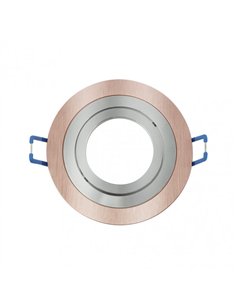 Empotrable Orient.cenote 1xgu10 Redondo Champ/crom 2x9