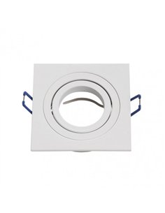 Empotrable Orient.cenote 1xgu10 Cuadrado Blanco 2x9