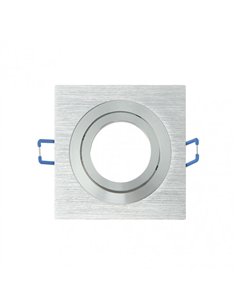 Empotrable Orient.cenote 1xgu10 Cuadrado Alum/cro  2x9