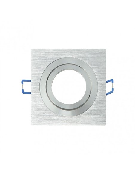 Empotrable Orient.cenote 1xgu10 Cuadrado Alum/cro  2x9