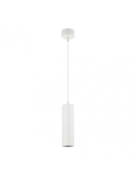 Colgante Drach 1xgu10 Blanco Regx6x6 cm