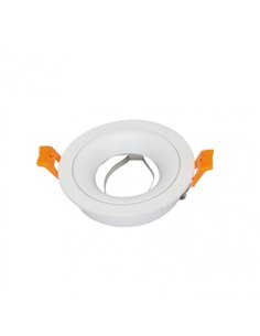 Empotrable Anou 1xgu10 Redondo Blanco 2x9
