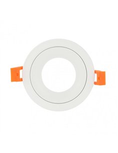 Empotrable Anou 1xgu10 Redondo Blanco 2x9 2