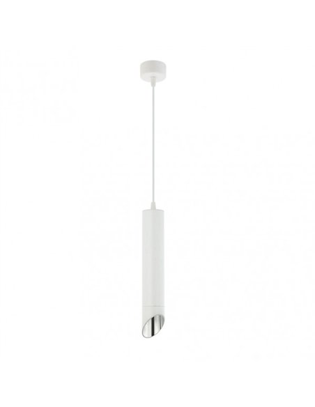 Colgante Nakhon 1xgu10 Blanco/plata Regx5