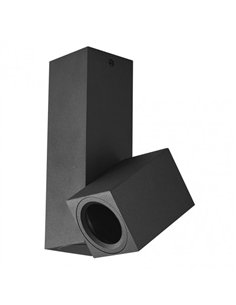 Foco Nerja 1xgu10 Negro 20x12