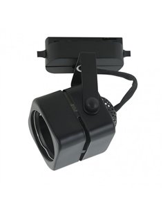 Foco Carril Arta 1xgu10 Cubo Negro 14