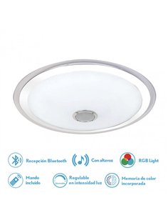 Plafon Magallanes 72w 3 Color+rgb 10x53x53 Cm Bluethooth 5760lm.reg.intens.y C.remoto C/memoria