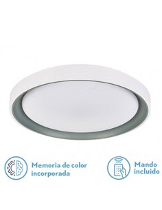 Plafon Luanda 72w 3000-4000-6000k Gris Red.7x49