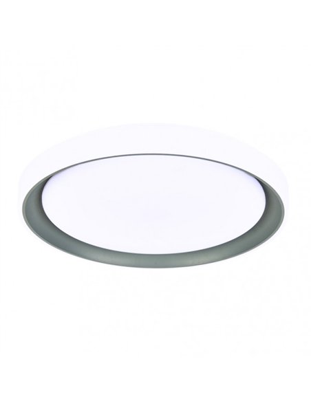 Plafon Luanda 72w 3000-4000-6000k Gris Red.7x49,5d 7200lm Reg.intens. C.remoto C/memoria