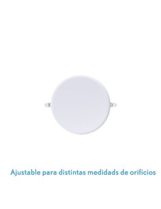 Downlight Led Smd Migmatita 18w 6500k Blanco 1800lm 2x12x12 Cm Corte Ajustable (7-10