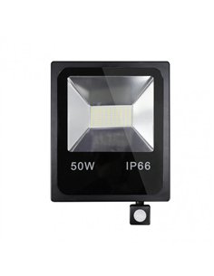 Proyector C/sensor  Olivino 50w 6500k Negro 4500lm  Led Sm Ip66 33
