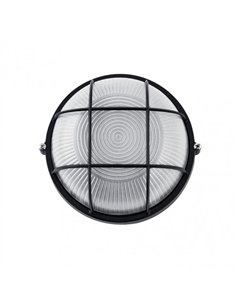 Aplique Ext. Aluminio Apus Pequeño 1xe27 Negro  9x17